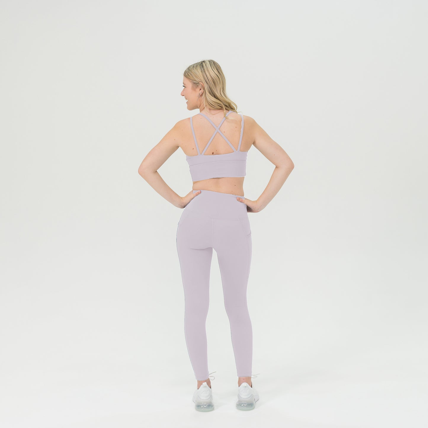Womens Compression Crop Top Strap Back