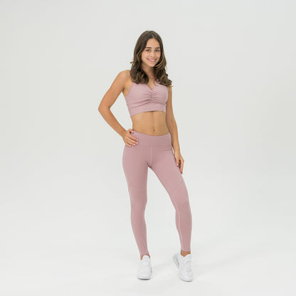 Full Length Womens Compression Leggings with panel