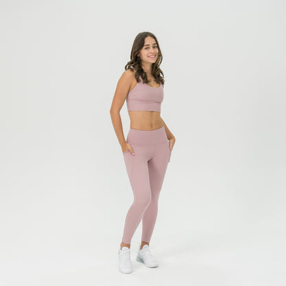 Womens Compression Crop Top Strap Back