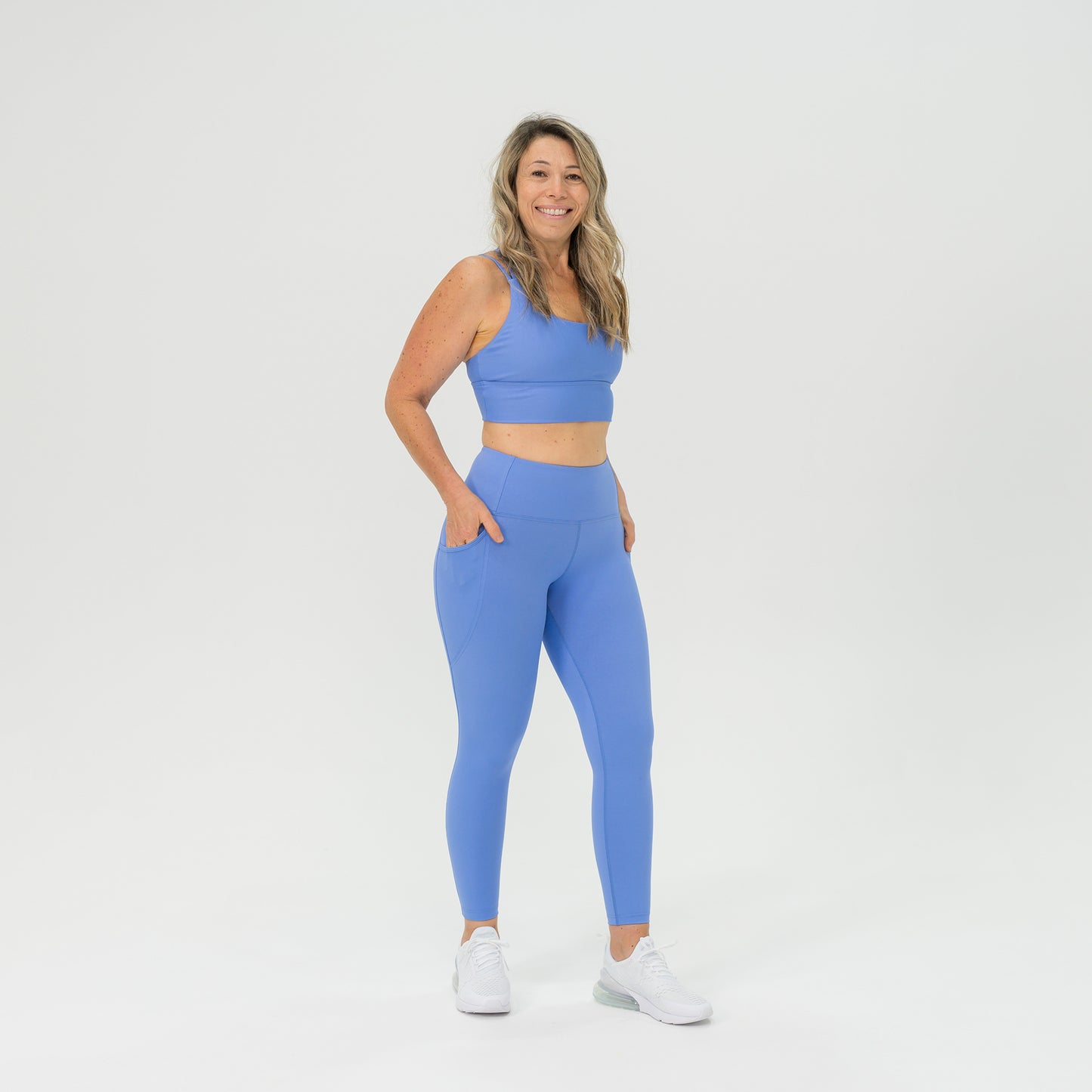 Womens Compression Crop Top Strap Back