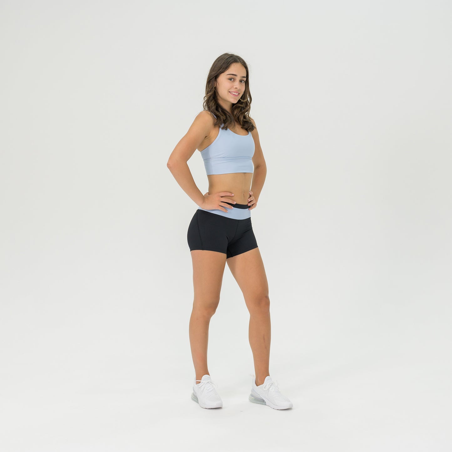 Womens Compression Crop Top Strap Back